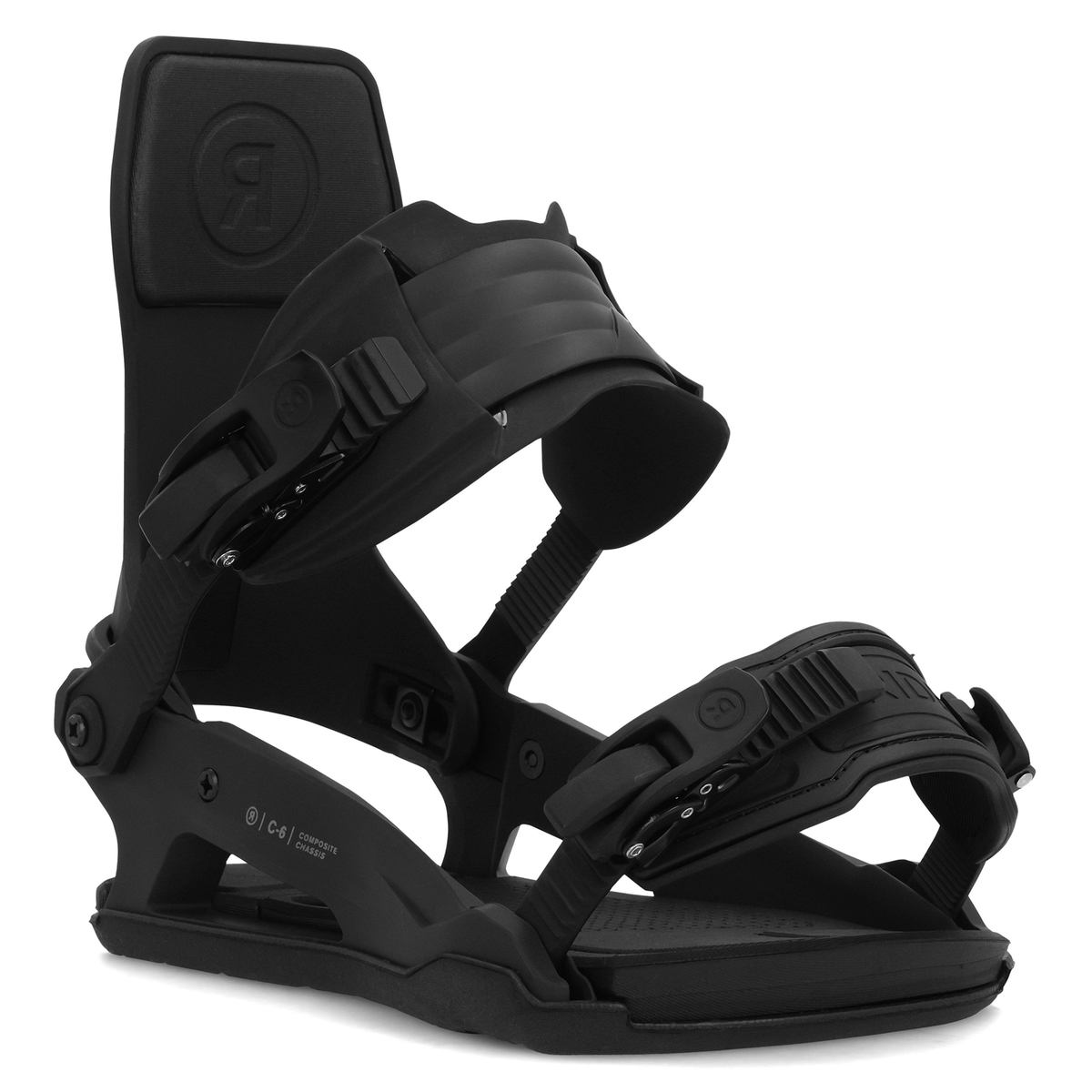 Ride Men's C6 Snowboard Bindings 2024 Black Pacific Boarder