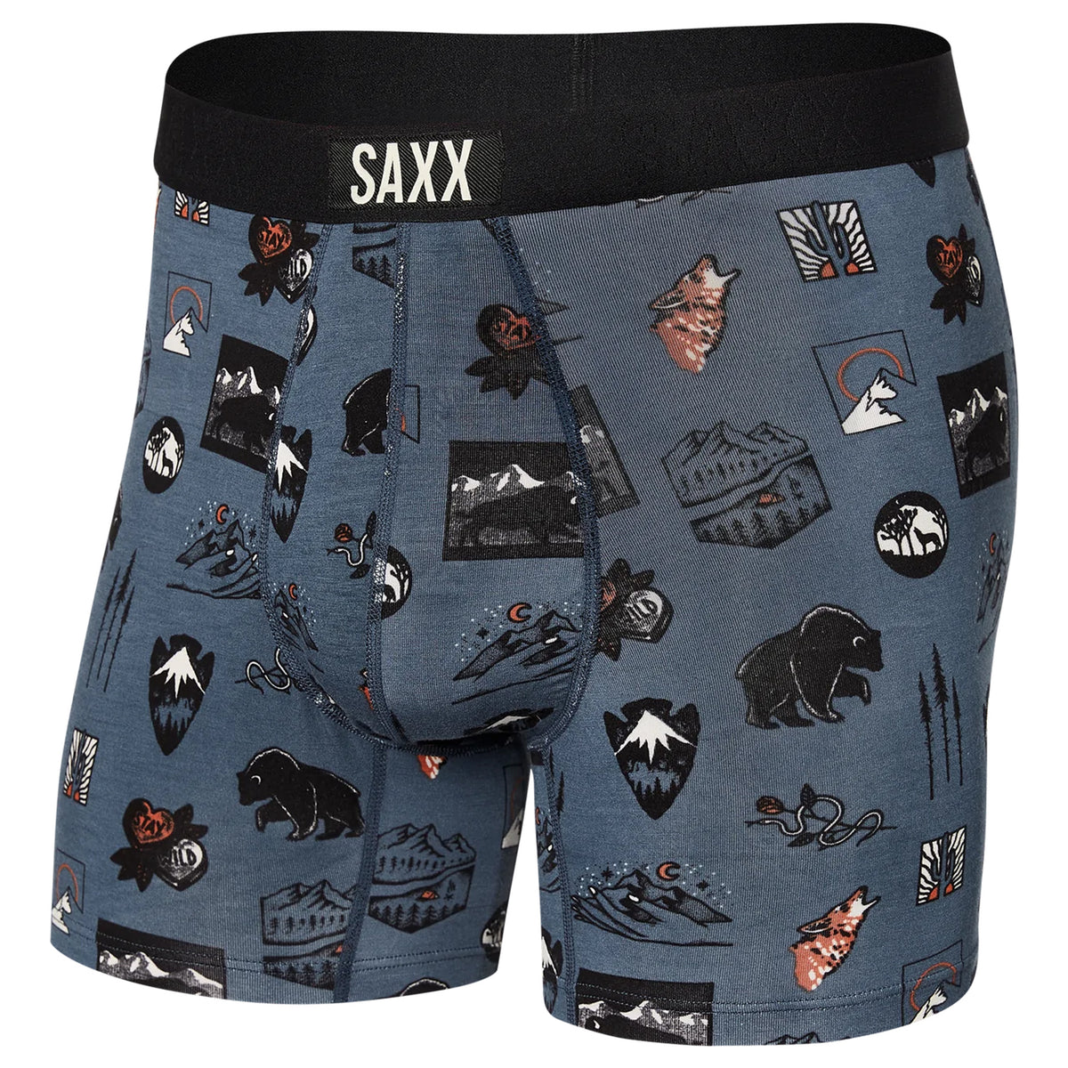 SAXX VIBE BOXER BRIEF-GREY SUSHI DOOBIE DOO