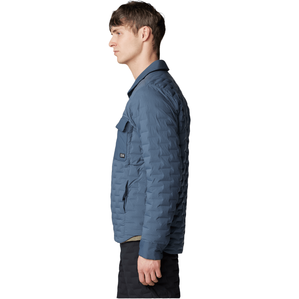 Mountain Hardwear Men's Stretchdown Light Shacket 2026 Moon Blue - Pacific Boarder