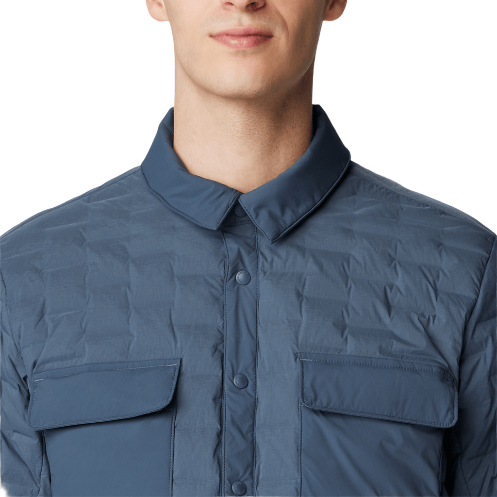 Mountain Hardwear Men's Stretchdown Light Shacket 2026 Moon Blue - Pacific Boarder