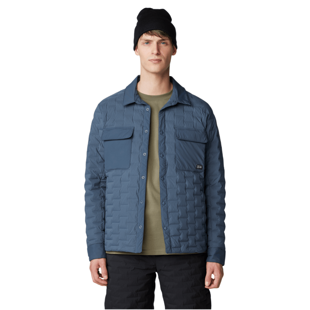 Mountain Hardwear Men's Stretchdown Light Shacket 2026 Moon Blue - Pacific Boarder