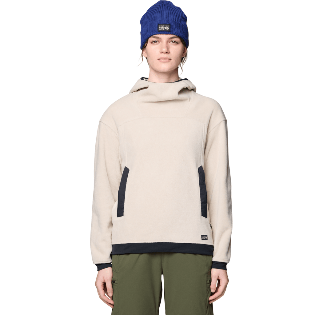 Mountain Hardwear Women's Powder Maven Fleece Pullover Hoody 2026 Fossil Black - Pacific Boarder