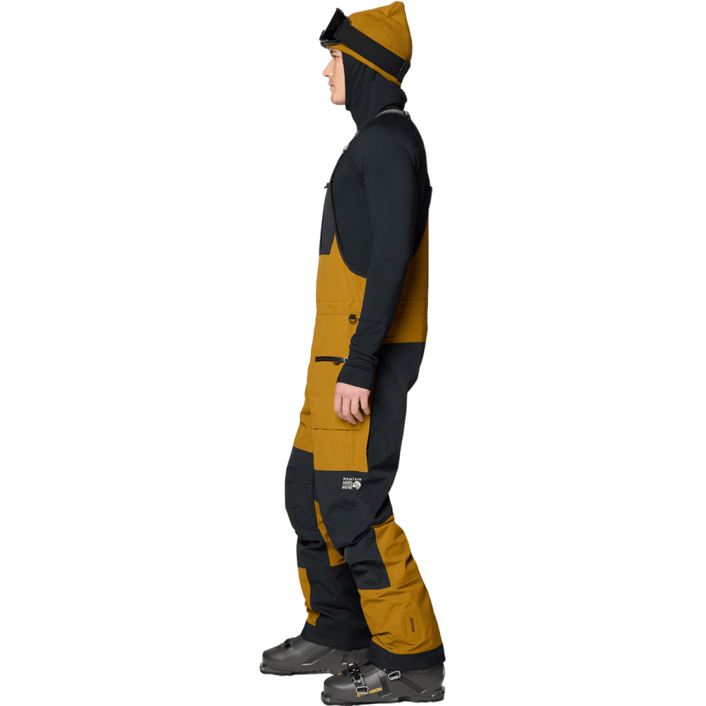 Mountain Hardwear Men's First Tracks Bib 2026 Olive Gold/Black - Pacific Boarder