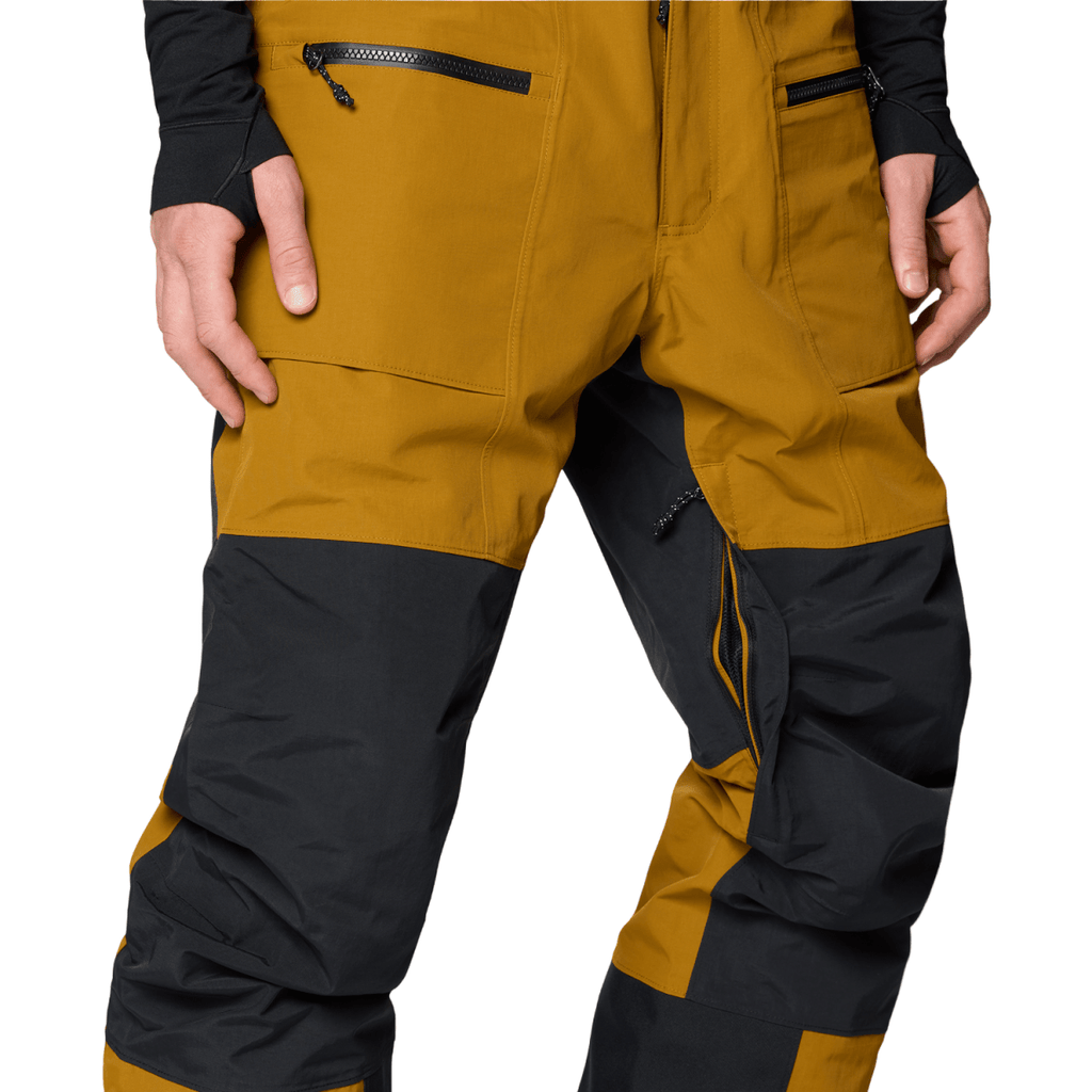 Mountain Hardwear Men's First Tracks Bib 2026 Olive Gold/Black - Pacific Boarder