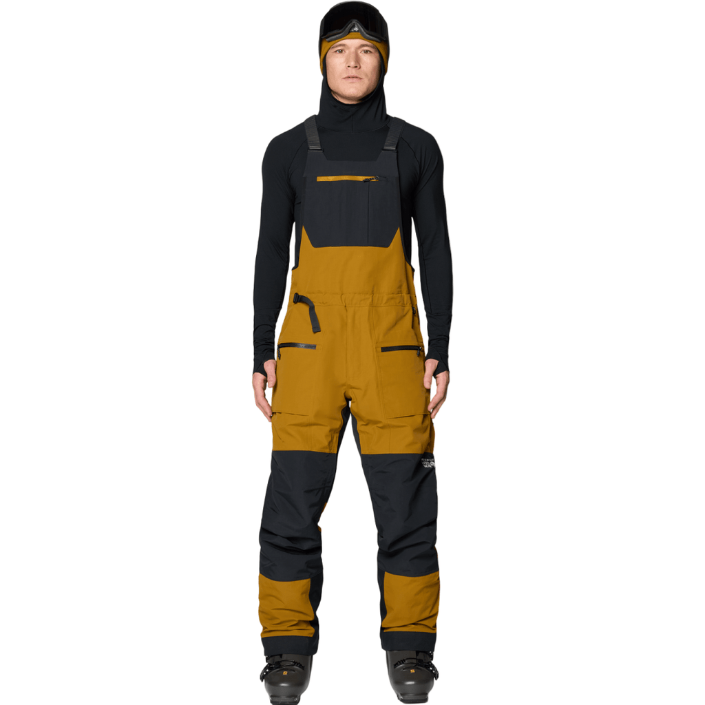 Mountain Hardwear Men's First Tracks Bib 2026 Olive Gold/Black - Pacific Boarder
