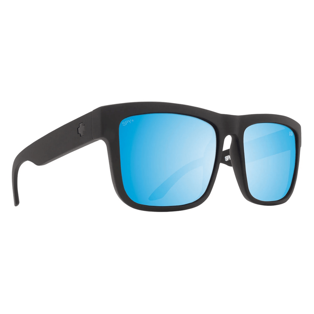 Spy Discord Sunglasses Matte Black/Happy Boost Bronze Polar with Ice Blue Spectra Mirror - Pacific Boarder