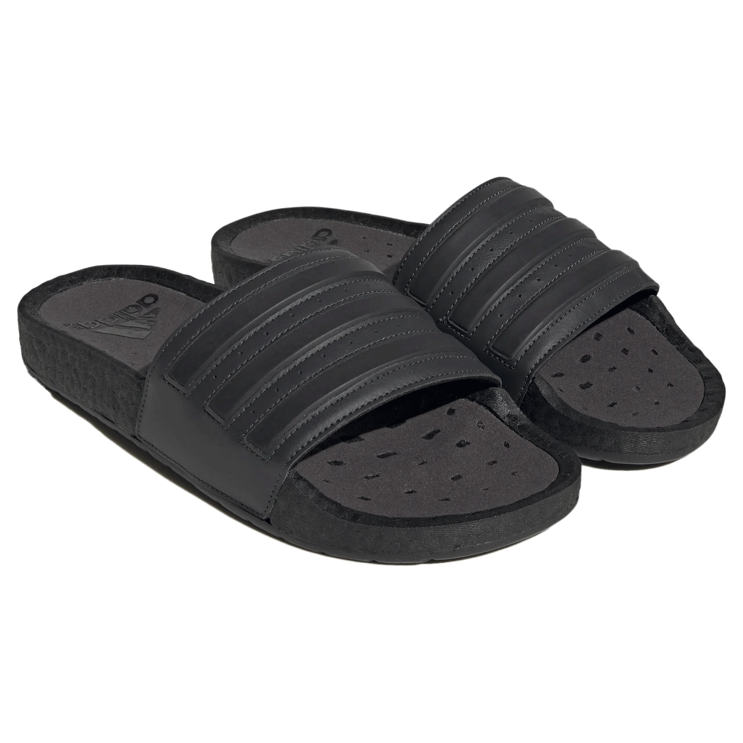 Adidas Adilette Boost Slides Carbon/Core Black/Core Black