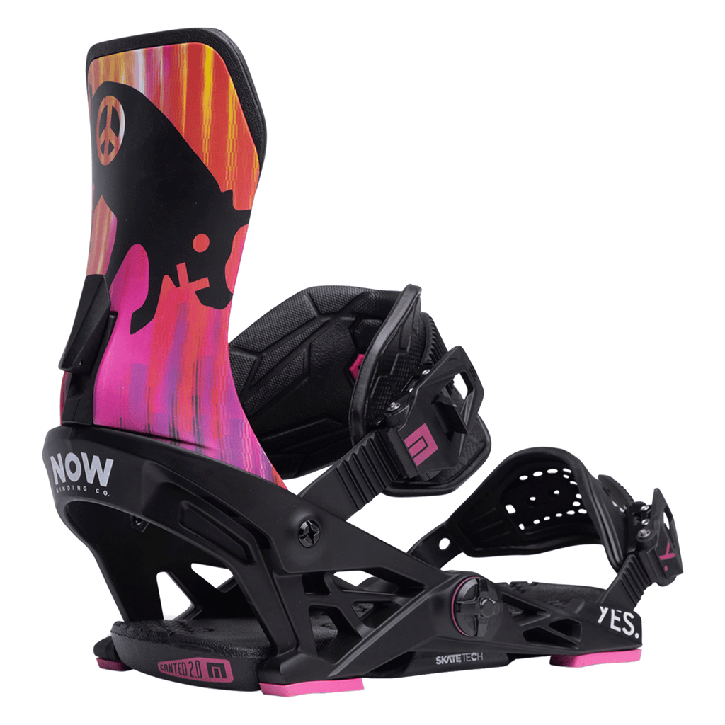 Now Men's Yes Collab Snowboard Bindings 2024 Black/Pink – Pacific