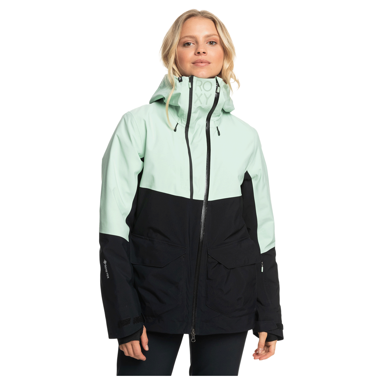 Green Roxy Jacket Roxy Women's Purelines Stretch Gore-tex Jacket 2024 Cameo Green ...