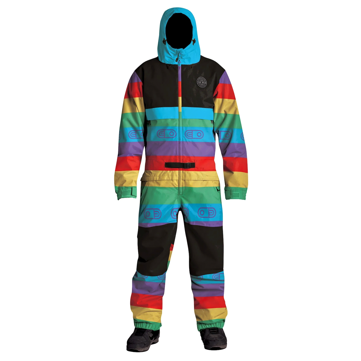 Airblaster Men's Kook One Piece Suit 2024 Rainbow Stripe – Pacific