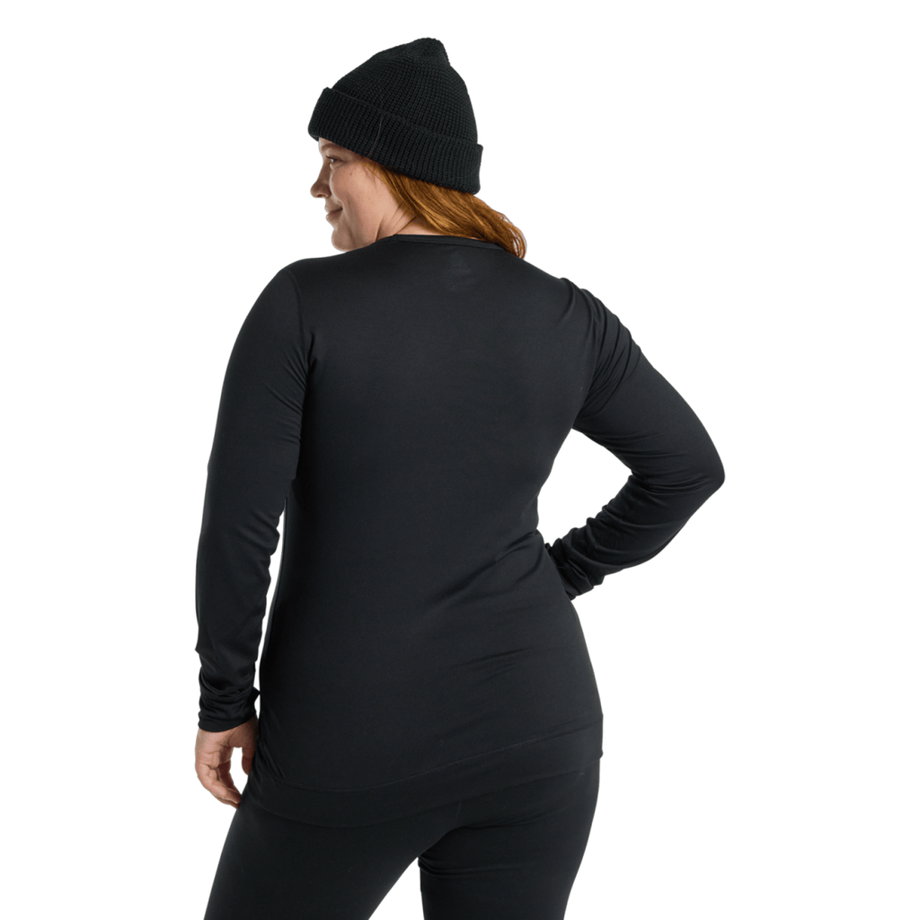 Burton Women's Midweight Base Layer Crew 2026 True Black - Pacific Boarder