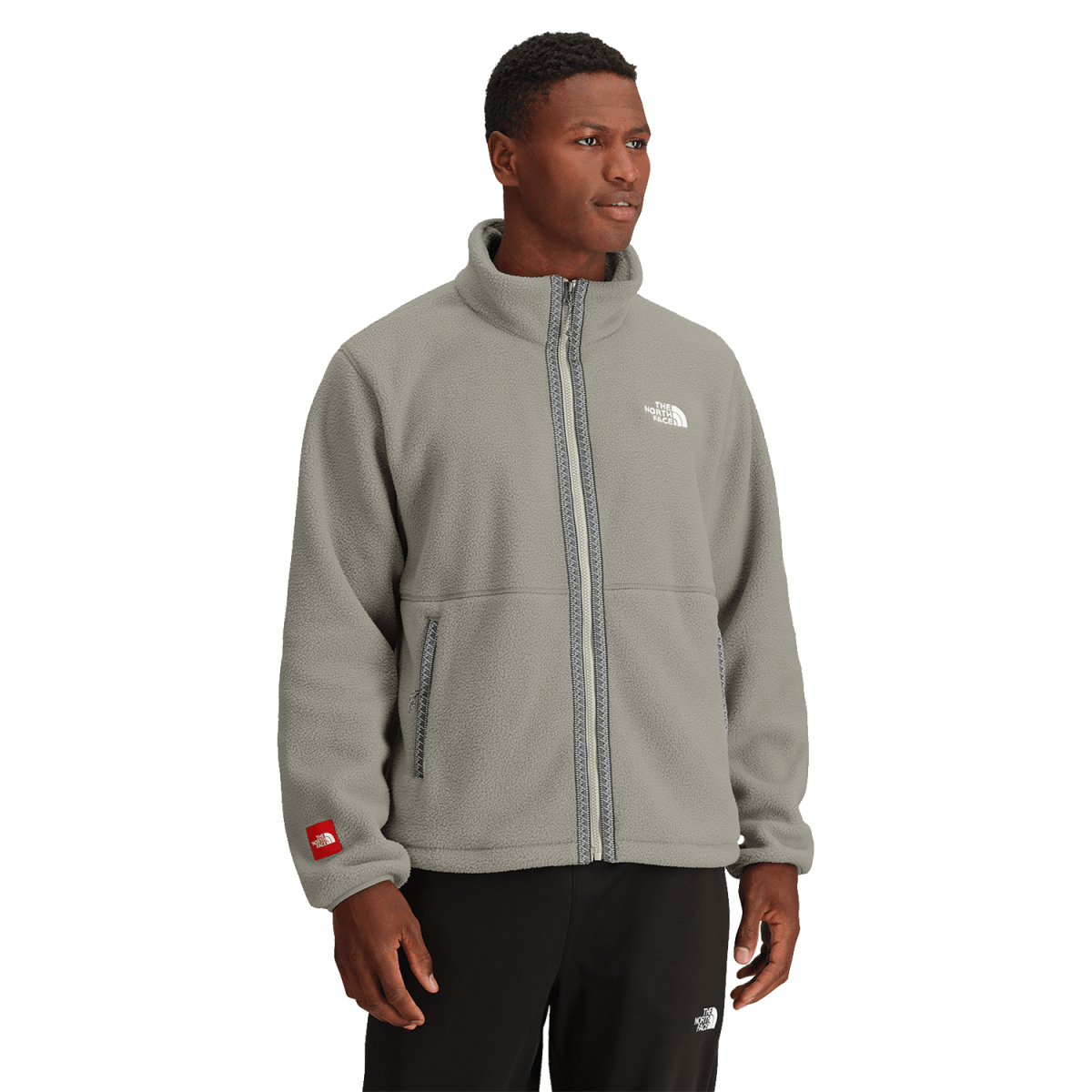 Grey north face parka shop