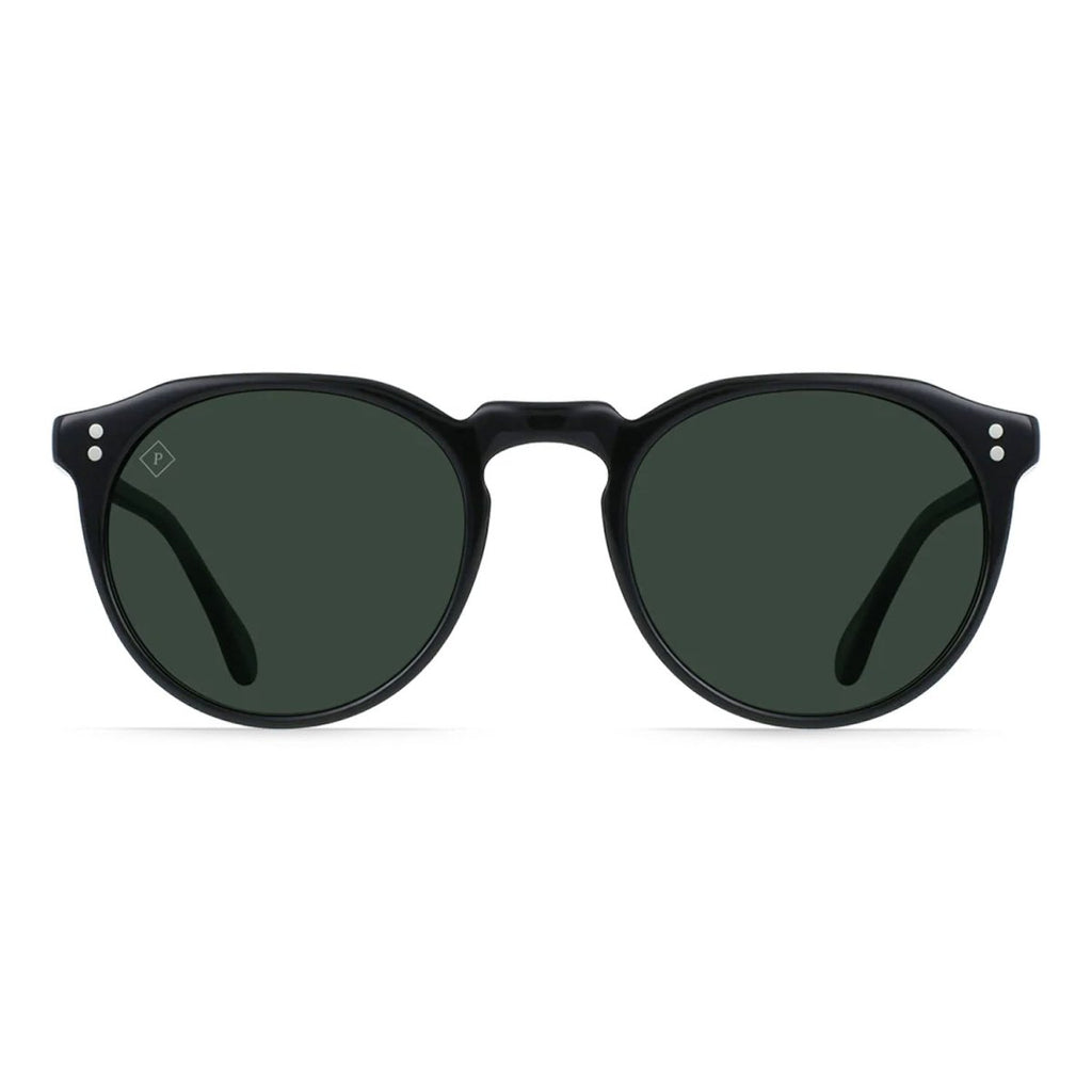 Raen Remmy 52 Sunglasses Recycled Black/Green Polarized - Pacific Boarder