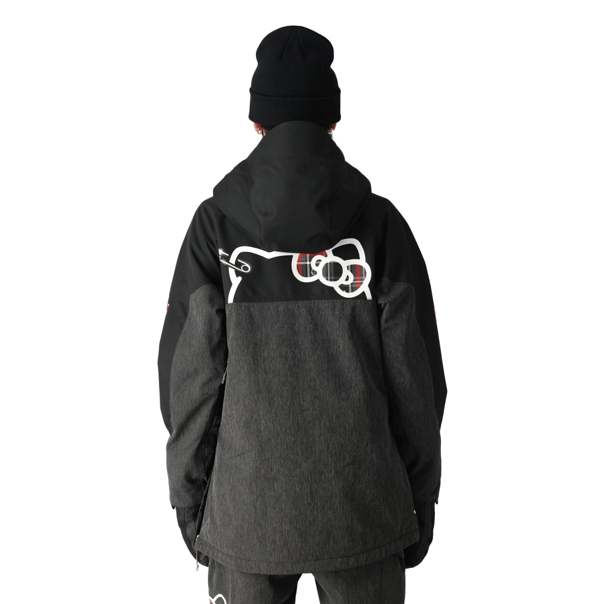 686 Women's Upton Anorak 2025 Hello Kitty Black Denim – Pacific