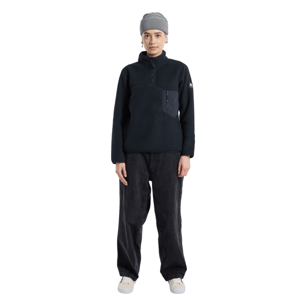 Burton Women's Cinder Pullover 2026 True Black - Pacific Boarder