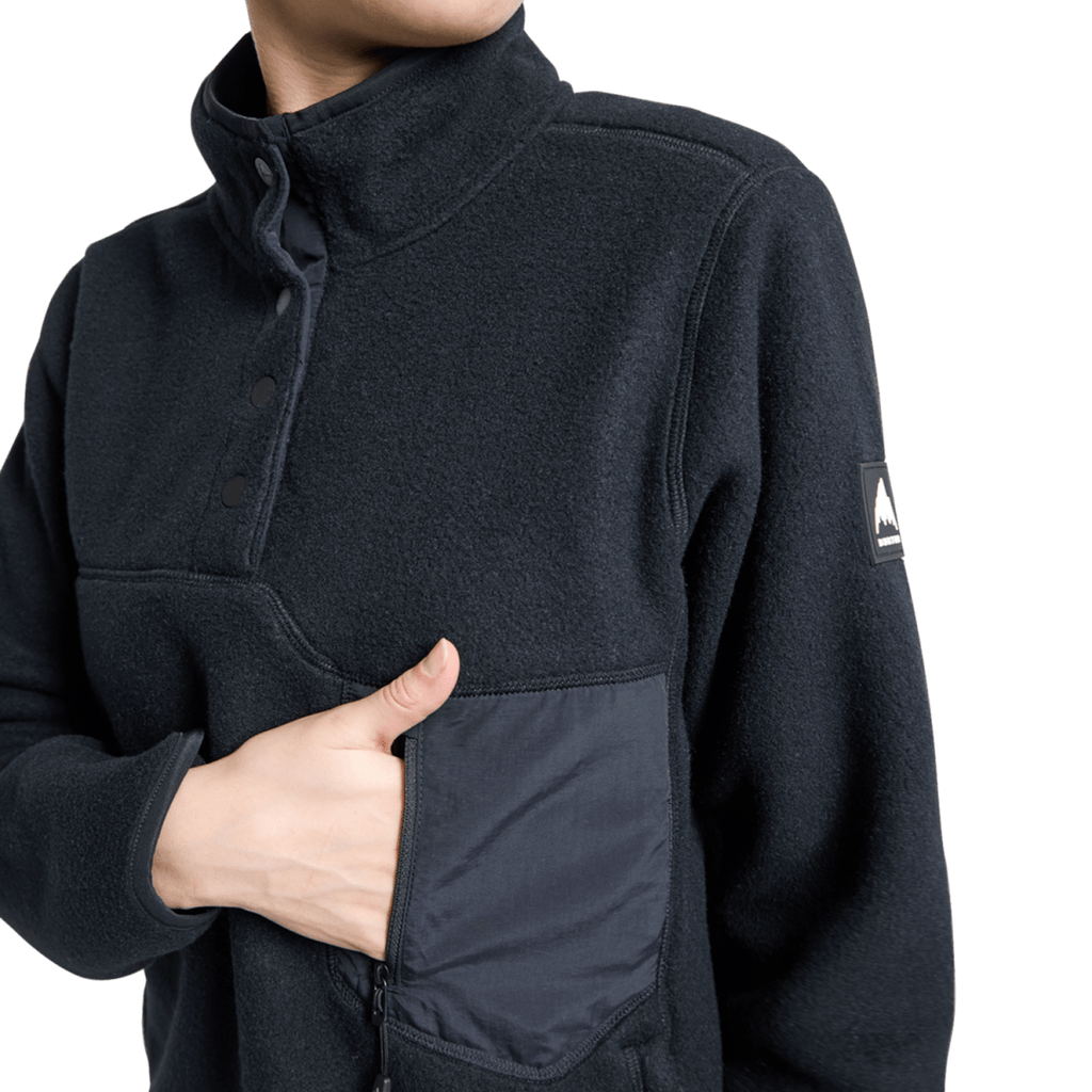 Burton Women's Cinder Pullover 2026 True Black - Pacific Boarder