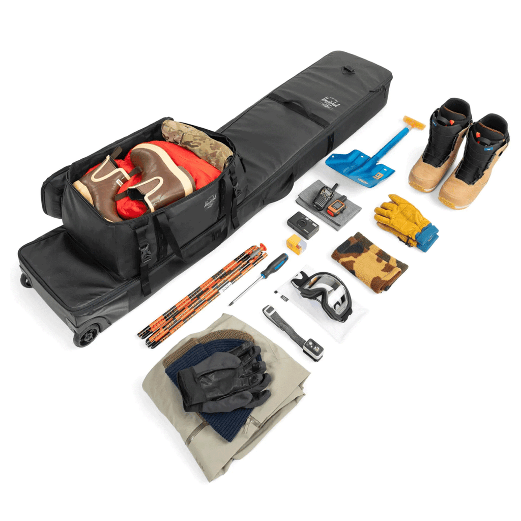 Herschel Snow Roller Bag Black - Pacific Boarder