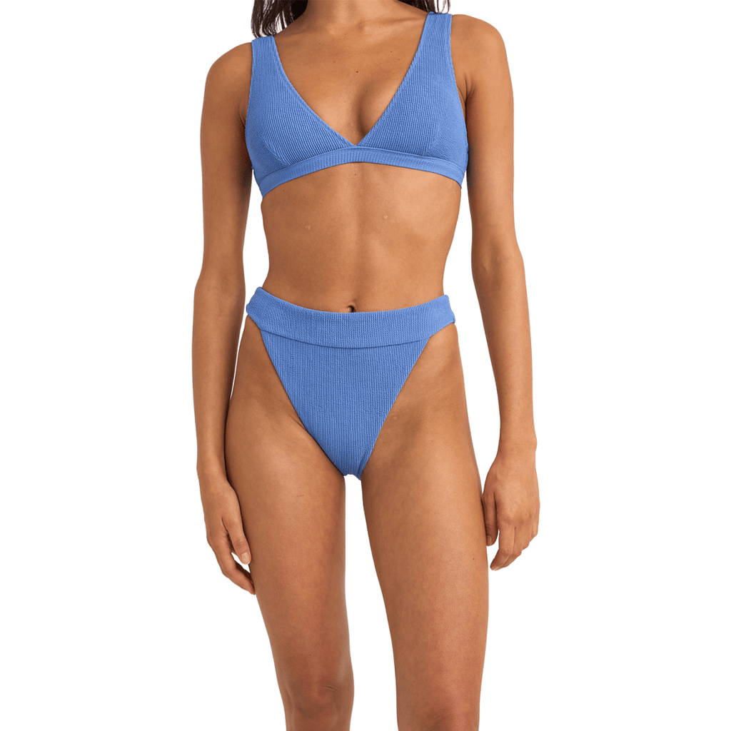 Rhythm Women's Isla Rib Hi Banded Pant Cornflower - Pacific Boarder