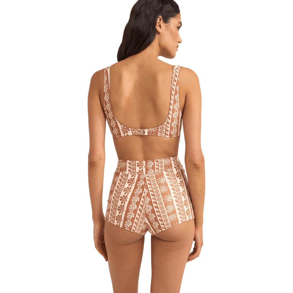 Rhythm Women's Seafarer Crop Top Brown - Pacific Boarder