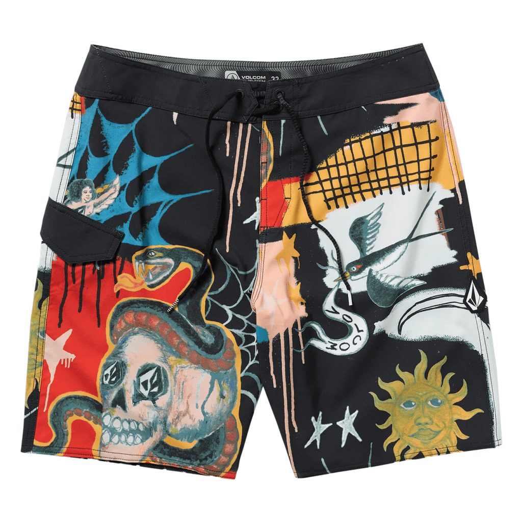 Volcom Men's FA Seth Conboy Mod 20 Boardshort Black - Pacific Boarder