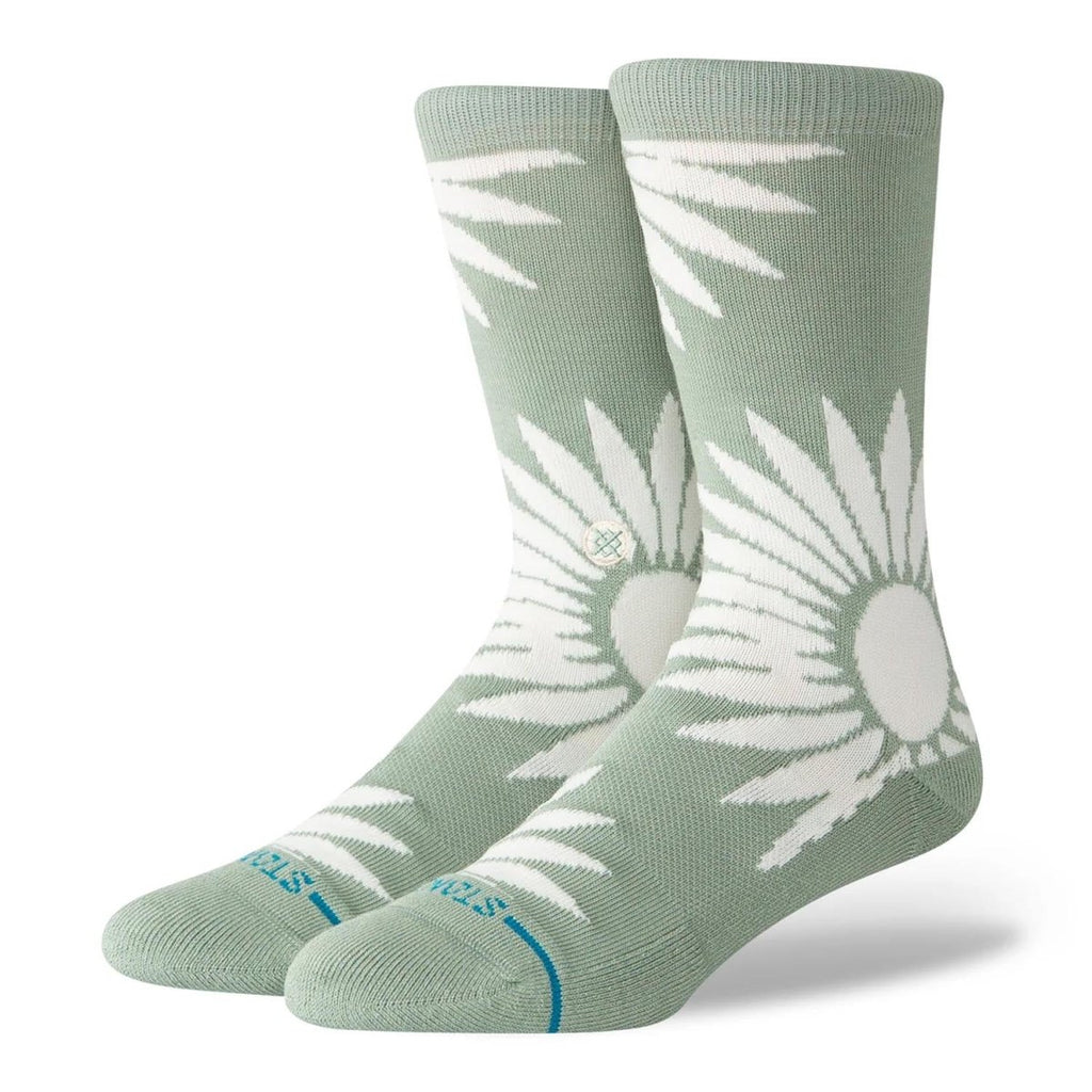 Stance Radial Burst Crew Sock Seagreen - Pacific Boarder