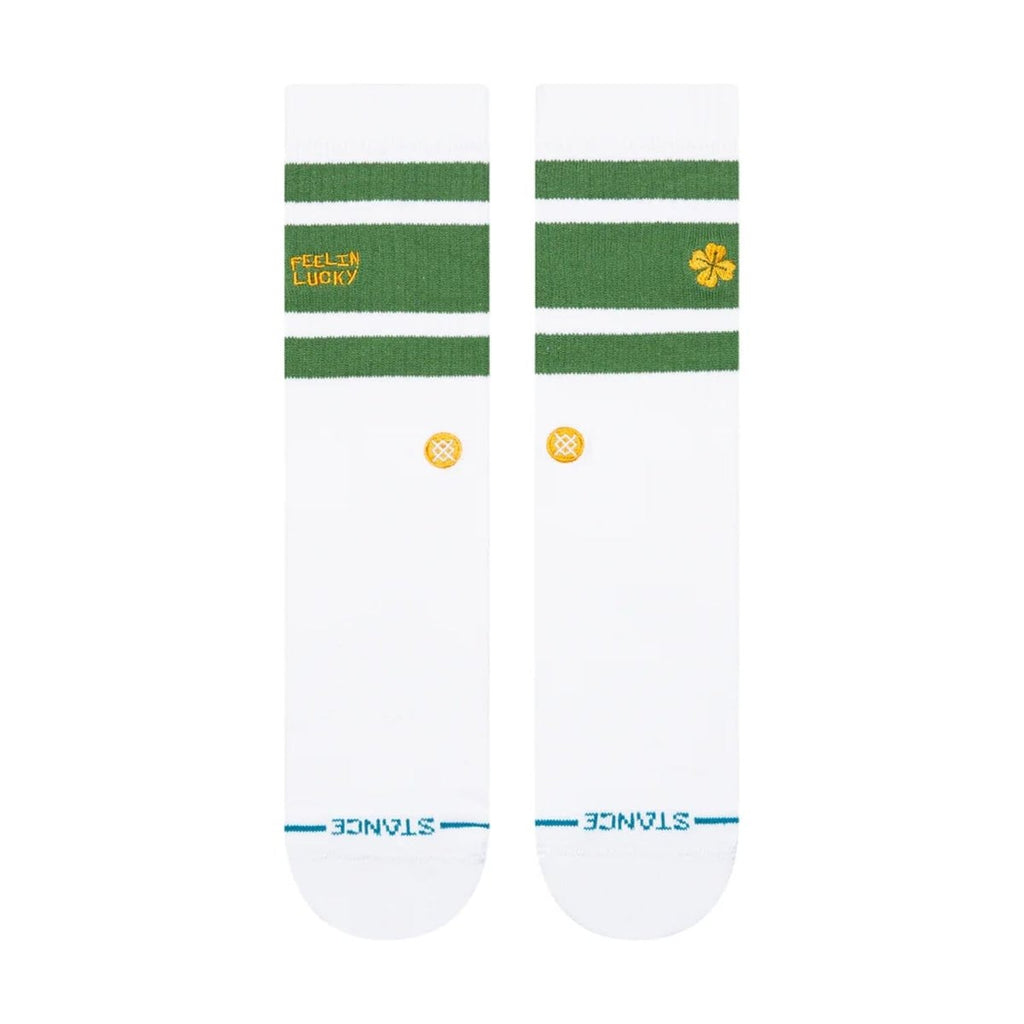Stance Feelin Lucky Crew Sock Green - Pacific Boarder