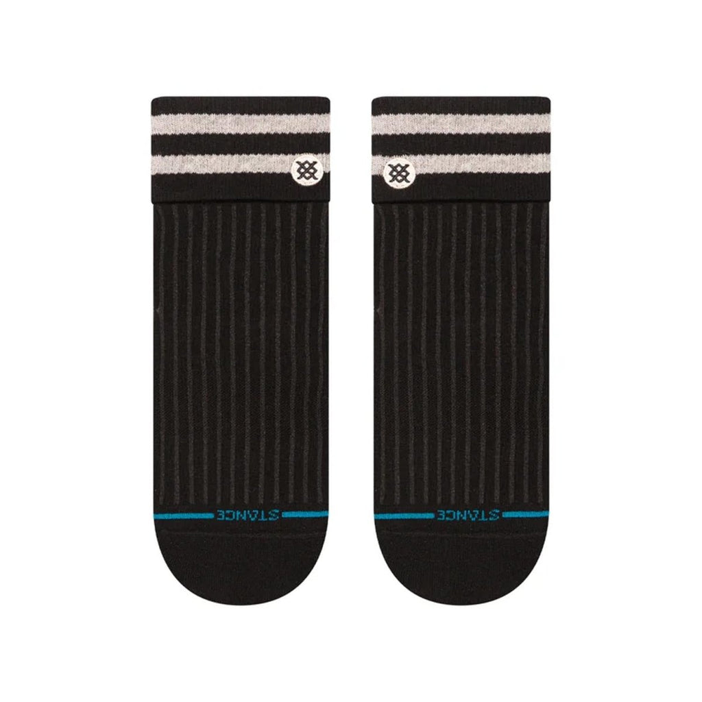 Stance Women's Roll Cuff Quarter Sock Black - Pacific Boarder