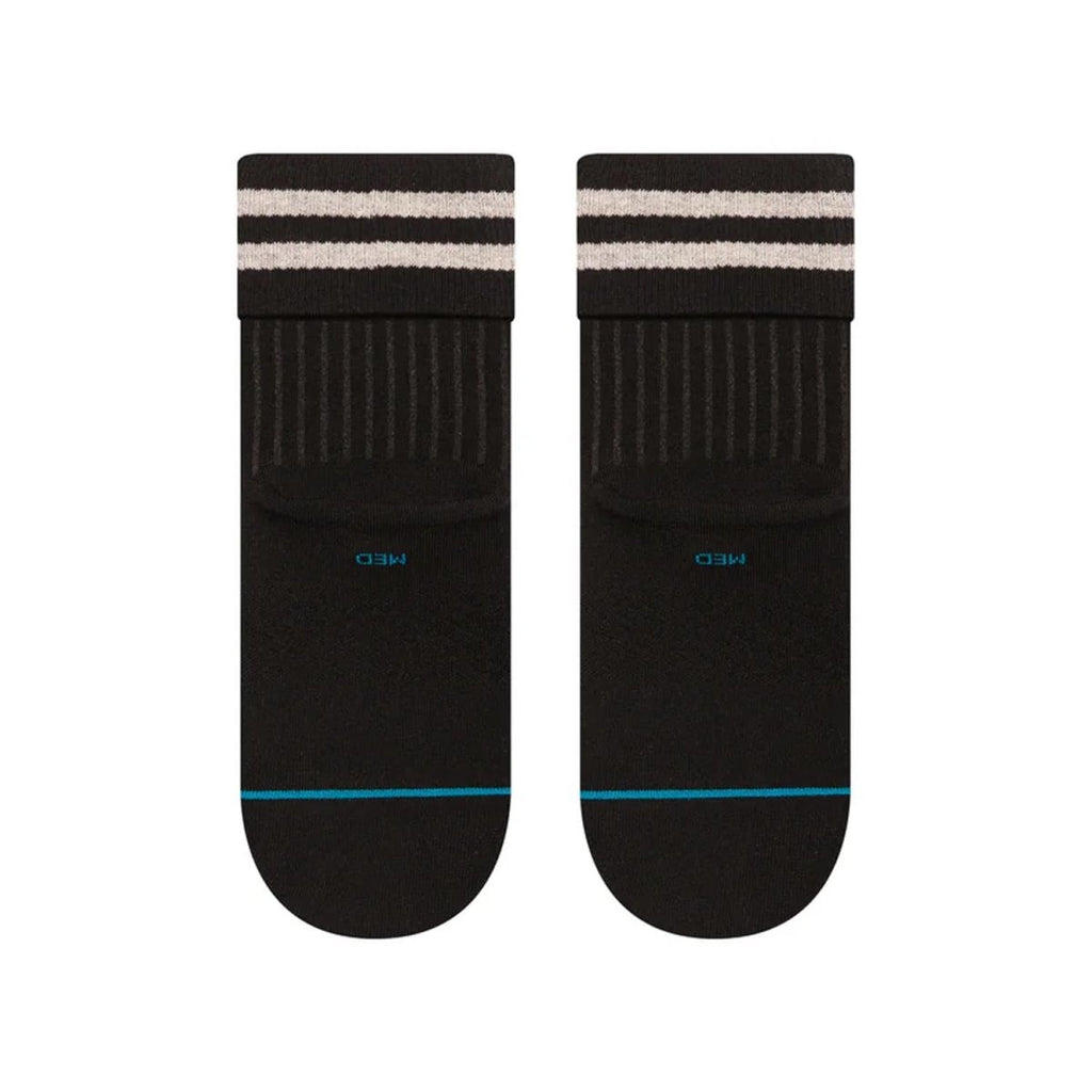 Stance Women's Roll Cuff Quarter Sock Black - Pacific Boarder