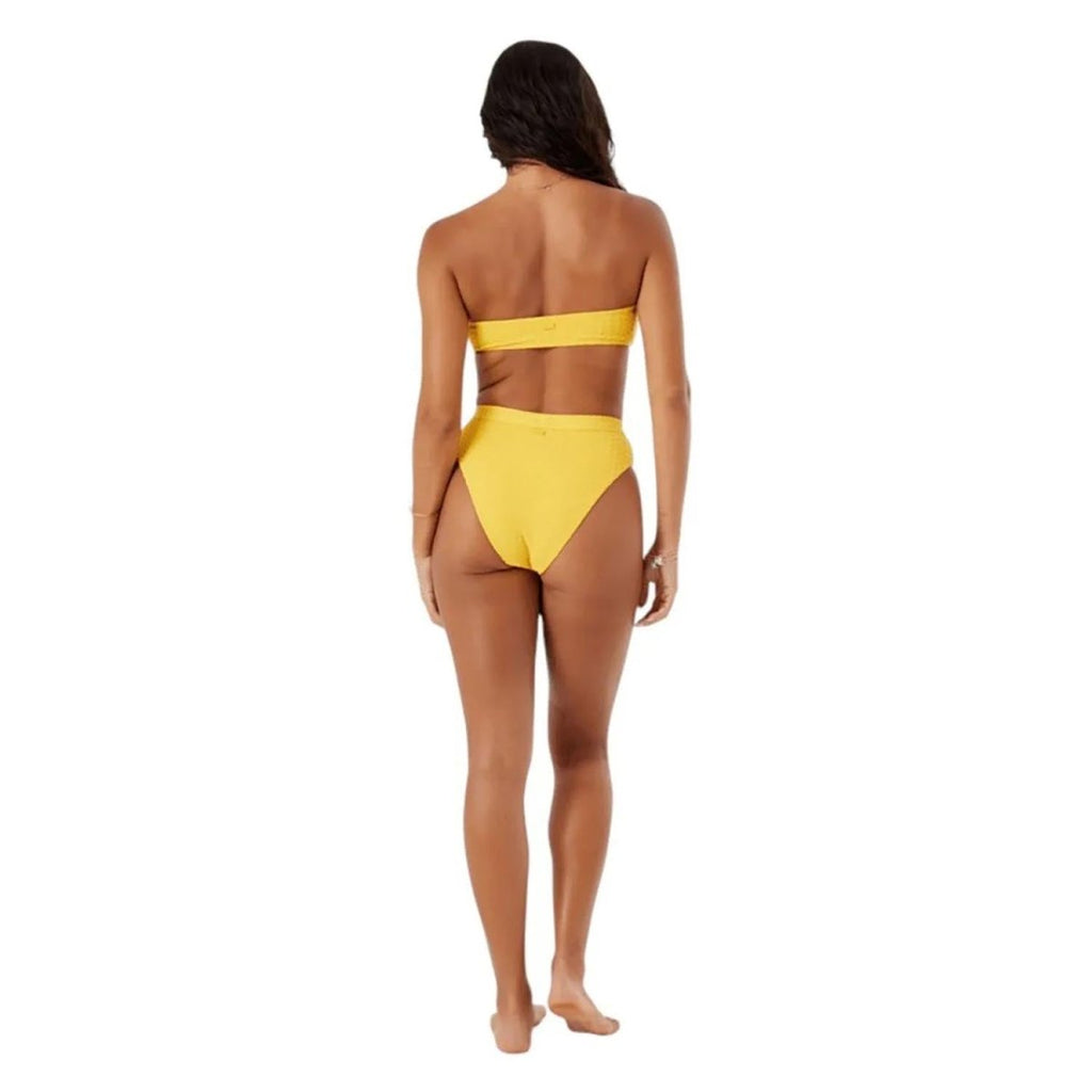 Roxy Women's Haliewa Banded High Waist Bottom Golden Rod - Pacific Boarder