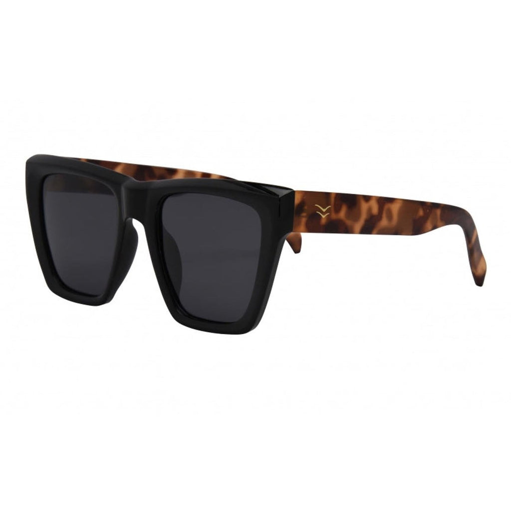 I - SEA Ava Sunglasses Black - Blonde Tort/Smoke Polarized - Pacific Boarder