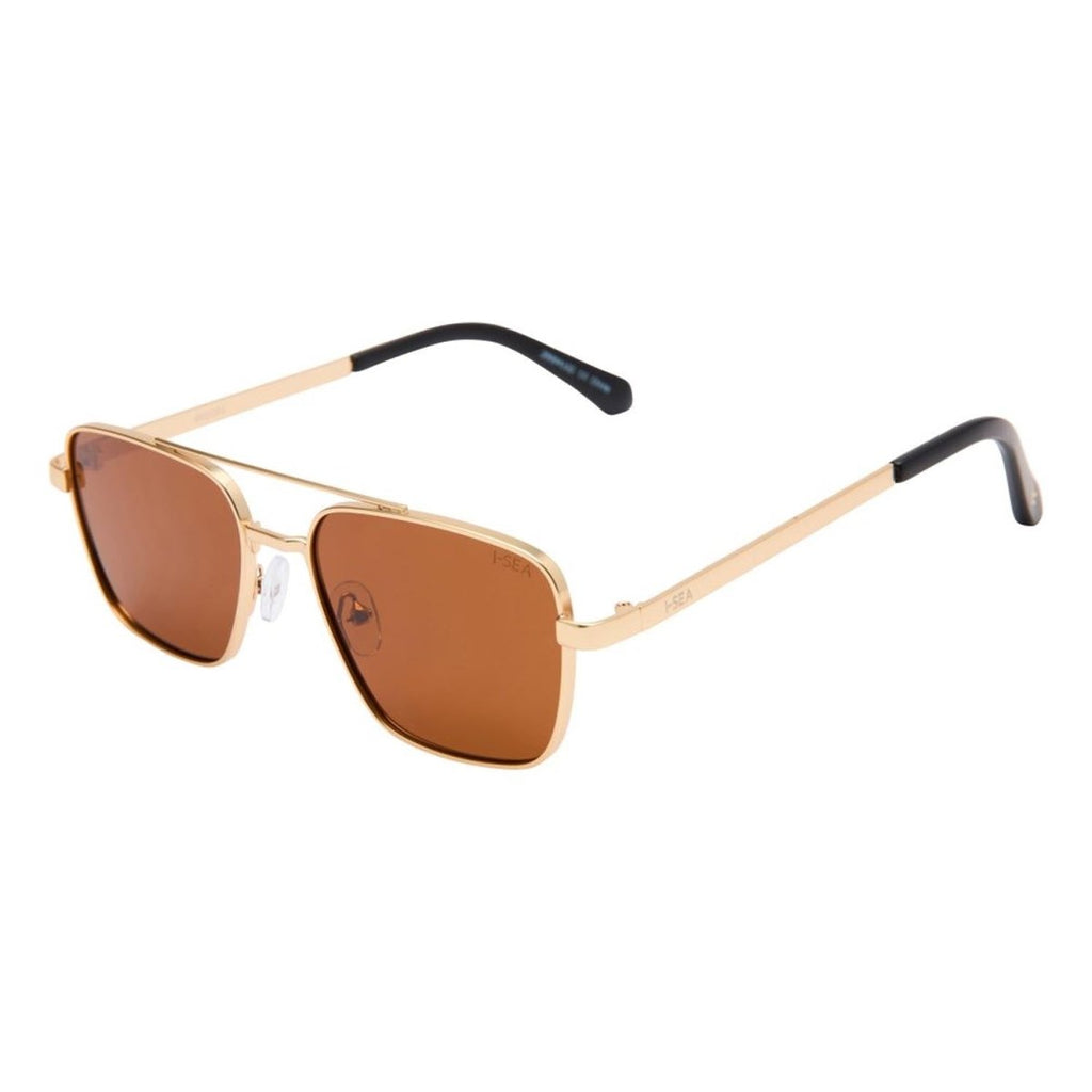 I - SEA Brooks Sunglasses Gold/Brown Polarized - Pacific Boarder