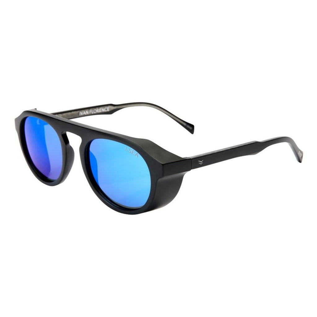I - SEA Ivan Florence Sunglasses Florence Black/Blue Mirror Polarized - Pacific Boarder