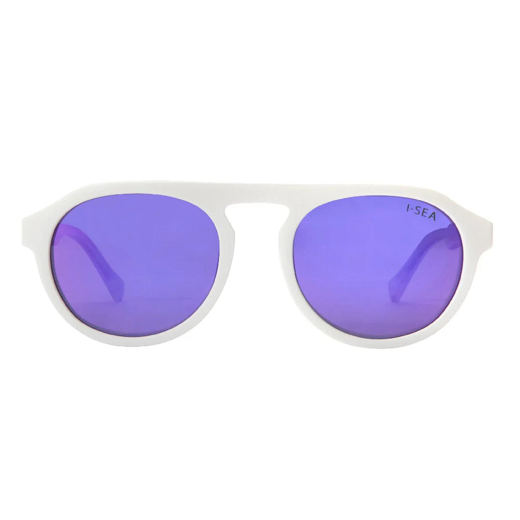 I - SEA Ivan Florence Sunglasses Florence White/Purple Mirror Polarized - Pacific Boarder