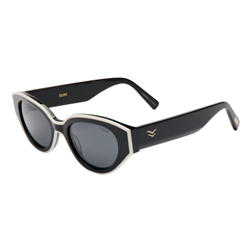I - SEA Suki Sunglasses Black/Smoke Polarized - Pacific Boarder