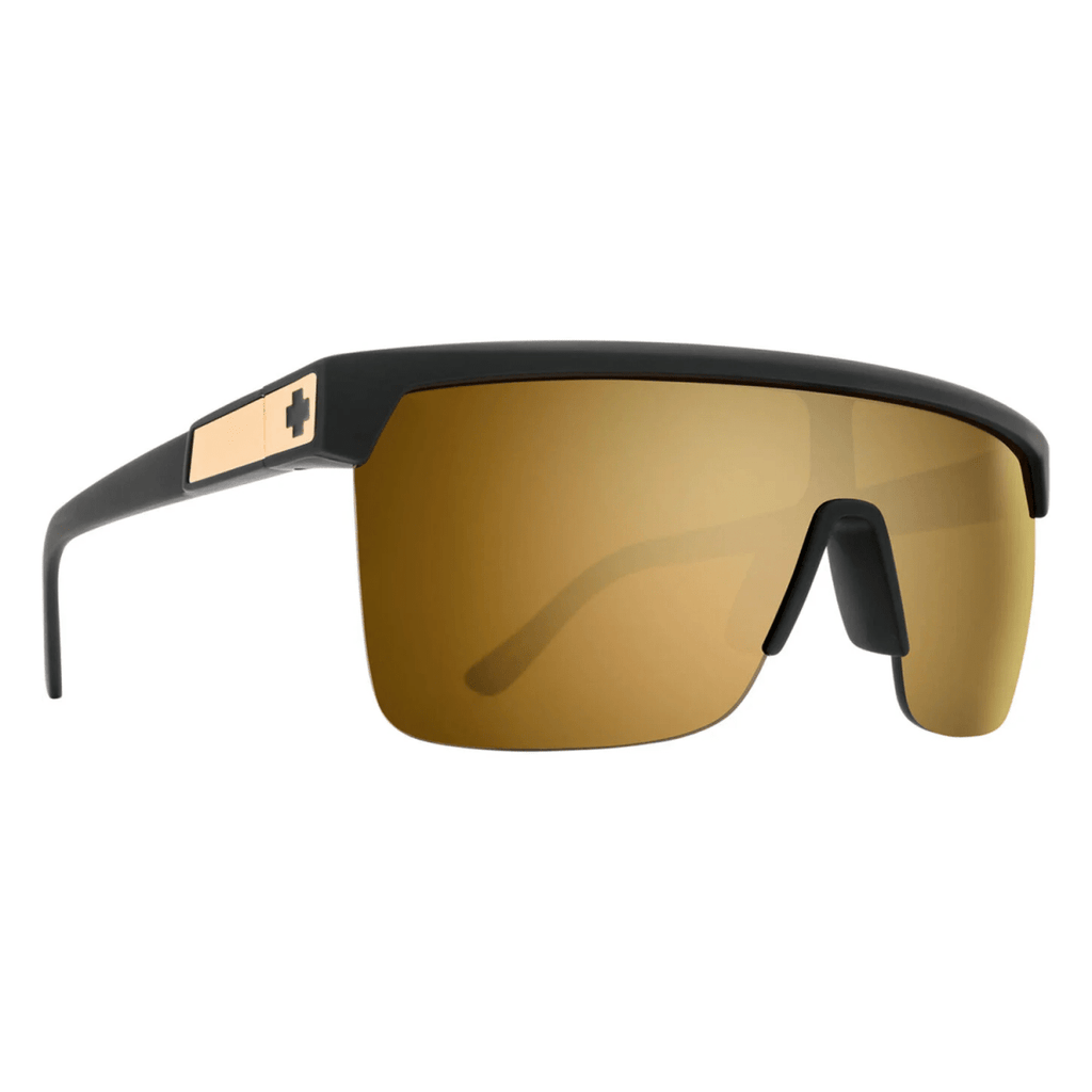 Spy Flynn 5050 25 Anniversary Sunglasses Matte Black Gold/Happy Bronze Gold Mirror - Pacific Boarder