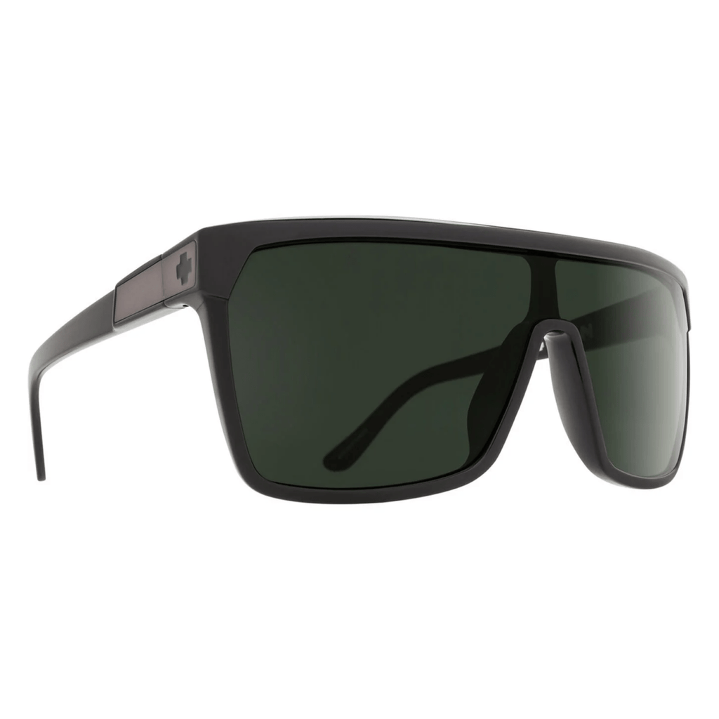 Spy Flynn Sunglasses Black Matte Black/Happy Gray Green - Pacific Boarder