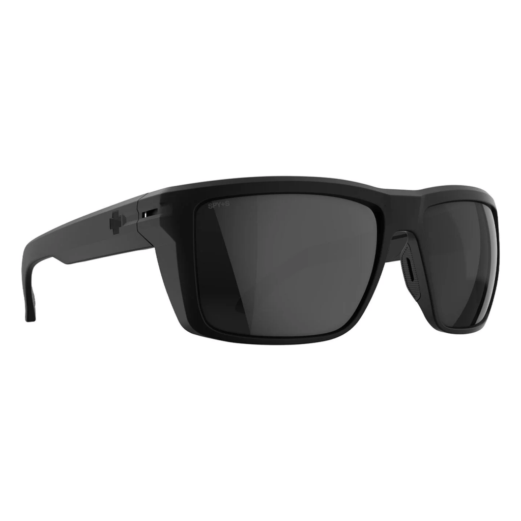 Spy Overhaul XL ANSI Sunglasses Soft Matte Black/Happy Boost Polar Black Mirror - Pacific Boarder