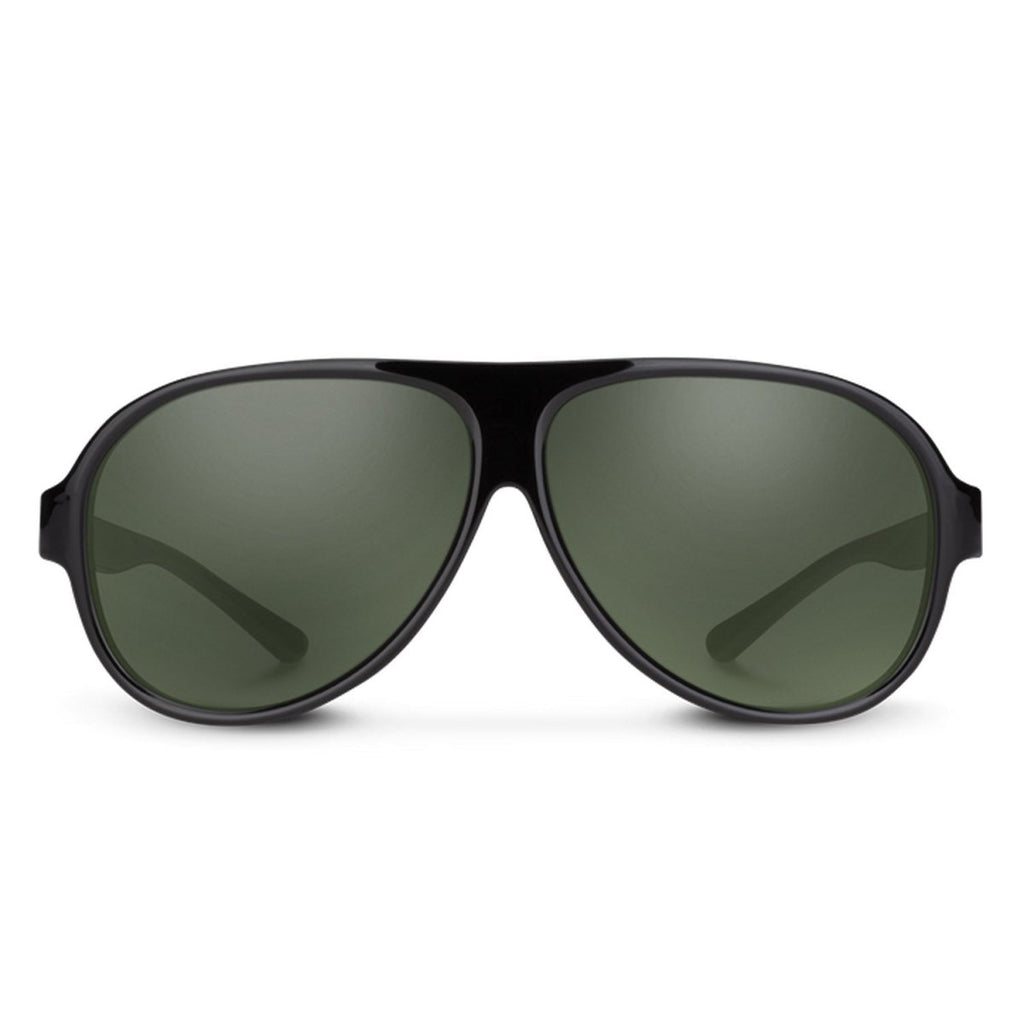 Suncloud Rooney Sunglasses Black/Polarized Gray Green - Pacific Boarder