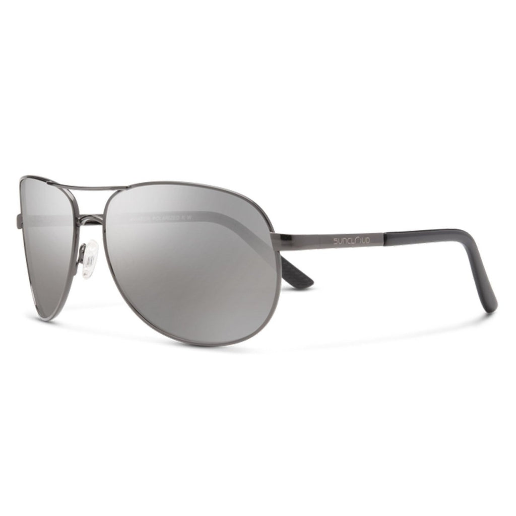 Suncloud Aviator Sunglasses Gunmetal/Polarized Silver Mirror - Pacific Boarder
