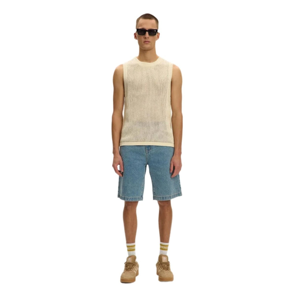 Kuwalla - Tee Knitted Sleeveless Vest Cream - Pacific Boarder