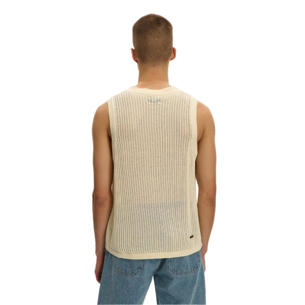 Kuwalla - Tee Knitted Sleeveless Vest Cream - Pacific Boarder