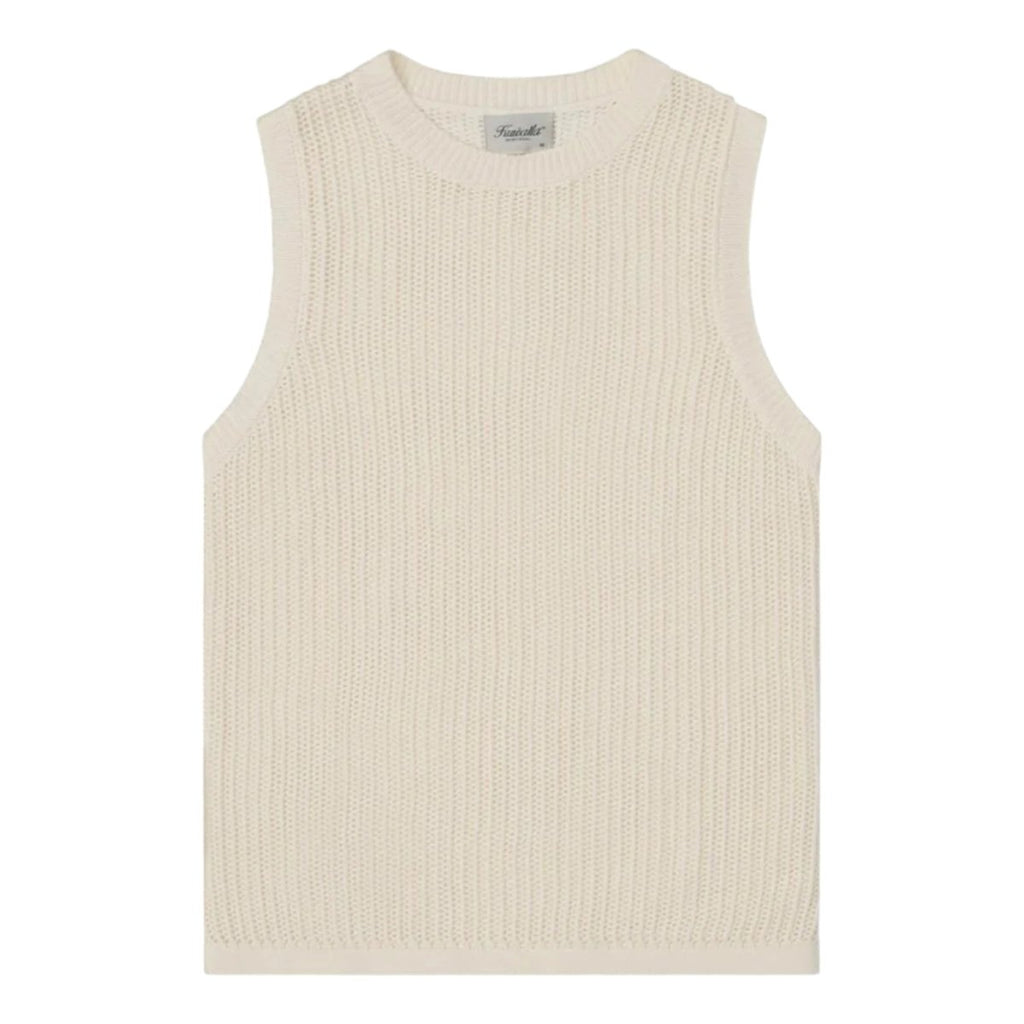 Kuwalla - Tee Knitted Sleeveless Vest Cream - Pacific Boarder