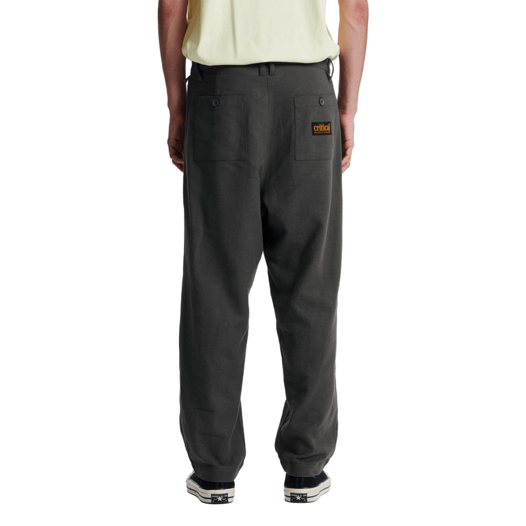 The Critical Slide Society Men's Harro Linen Pant Washed Black - Pacific Boarder