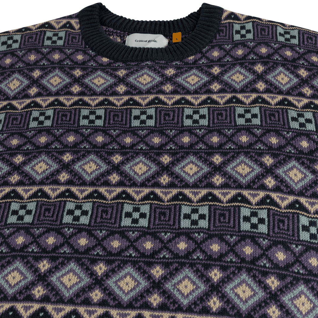 The Critical Slide Society Men's Dunstin Crew Knit Black - Pacific Boarder