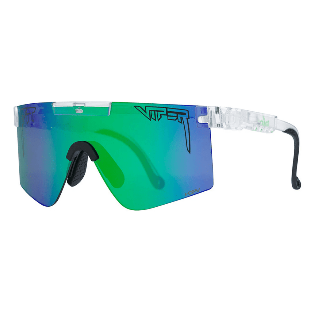 Pit Viper The Original 2.0 Wide Sunglasses The Bio Clear Original/Polarized Blue - Green - Pacific Boarder