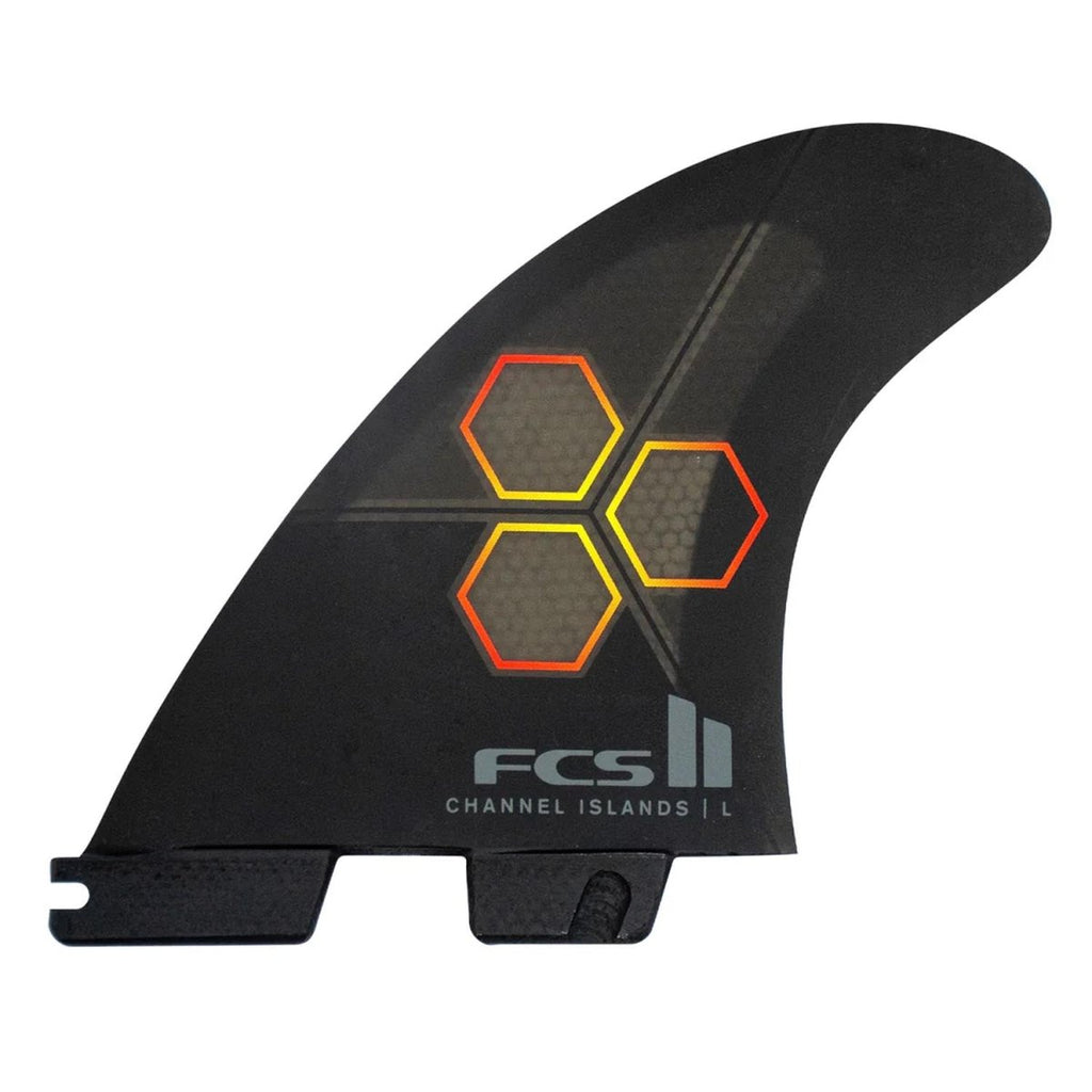 FCS II CI PC Tri Fins Black/Flame Medium - Pacific Boarder