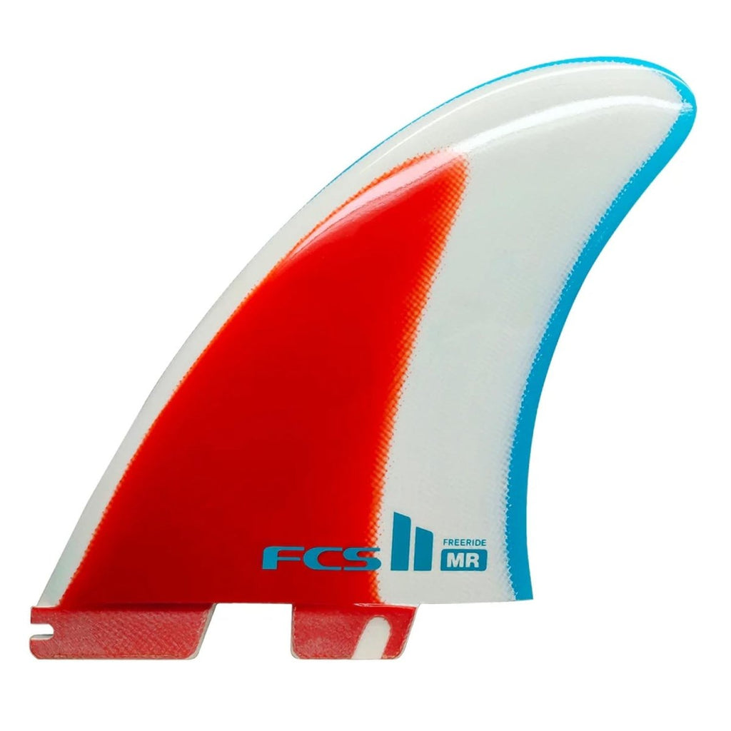 FCS II MR Freeride PG Twin Fins Blue/Red/White - Pacific Boarder