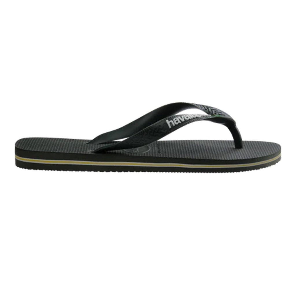 Havaianas Brazil Logo Sandal Green Olive - Pacific Boarder