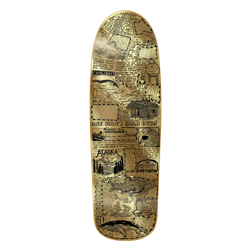 Heroin Craig Question Gold Rush Skate Deck Gold Foil 10" - Pacific Boarder