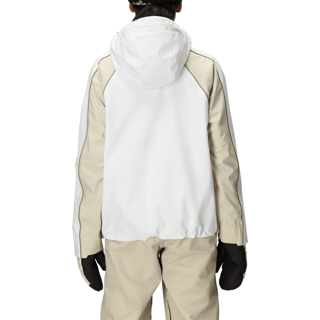 686 Women's Hologram Shell Jacket 2026 White Colorblock - Pacific Boarder